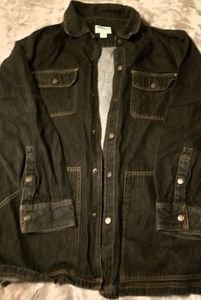 Duke Haband Men's Dark Denim Snap Down Jacket